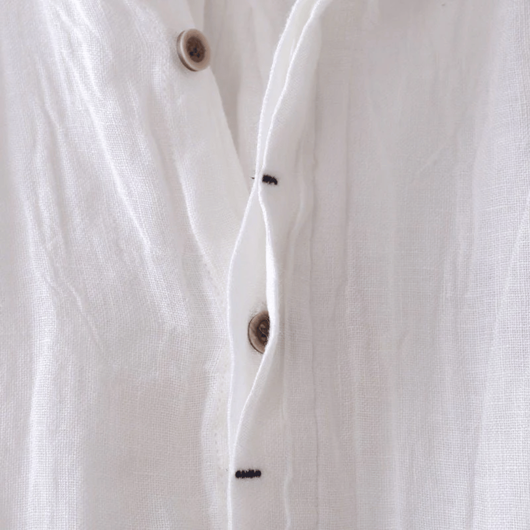 Herren Kurzarm Leinenhemd – Leichtes, Atmungsaktives Design Für Freizeit- Und Strandkleidung-5