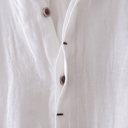 Herren Kurzarm Leinenhemd – Leichtes, Atmungsaktives Design Für Freizeit- Und Strandkleidung-5