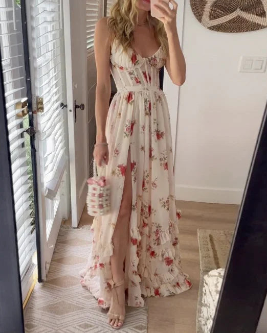 Elegantes Ärmelloses Midi-Kleid für Damen - Vielseitiges Festliches Kleid für Hochzeitsgast und Abendveranstaltungen