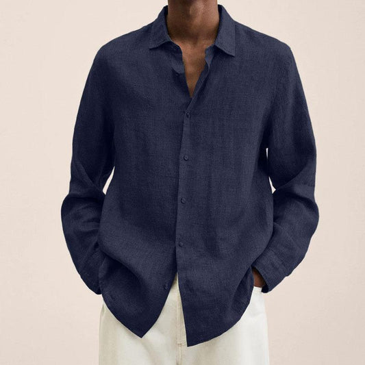 Elegantes Leinenhemd Herren - Atmungsaktive, Stilvolle Passform für Sommer und Jede Gelegenheit