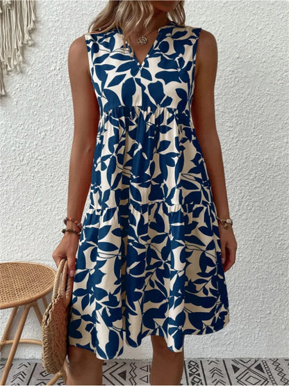 Variant image for Damen A-Linie Blumen Maxikleid Aus Atmungsaktiver Baumwolle Für Strand Und Gartenpartys, Plus Größen Verfügbar-9
