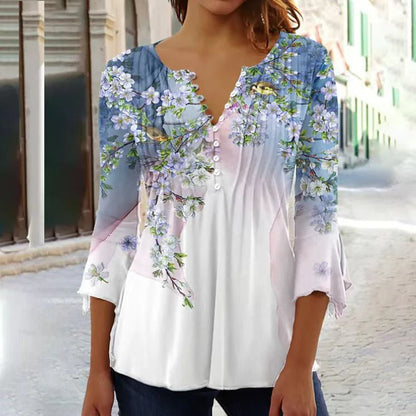Variant image for Elegantes Damen Top Aus Atmungsaktiver Baumwollmischung, Schmeichelhafte Passformbluse Für Arbeit Und Freizeit-31