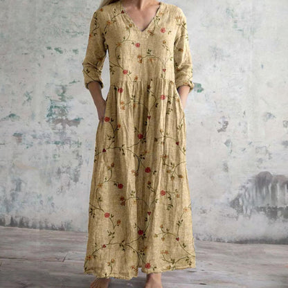 Variant image for Elegantes Blumensommerkleid für Damen - Vielseitig für Festliche Anlässe und Hochzeitsgäste-8