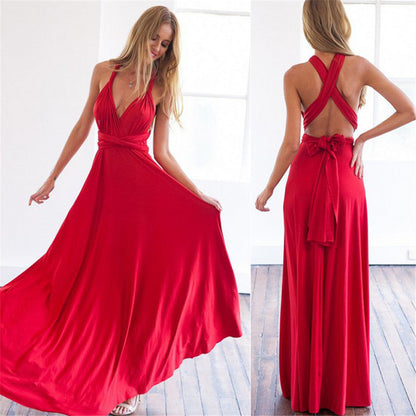 Variant image for Sommer-Wickelkleid Damen, Leichter Atmungsaktiver Stoff, Schmeichelhafte Passform Für Elegante Anlässe-29