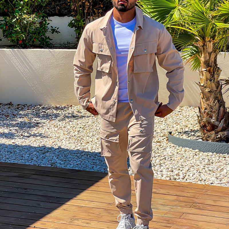 Variant image for Schlankes Fracht-Set für Männer mit Jacke, Modernes Design, Hochwertiger Stoff, Vielseitig und Bequem-2