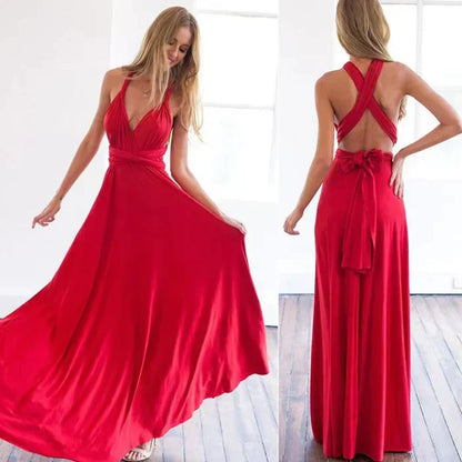 Variant image for Chic Damen Wickelkleid Mit Elastischer Taille, Atmungsaktiv Für Sommer Und Festliche Anlässe, Ideal Als Kleid Hochzeitsgast-7