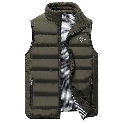 Men’s Lightweight Quilted Vest Puffer Style with Secure Zip Pockets