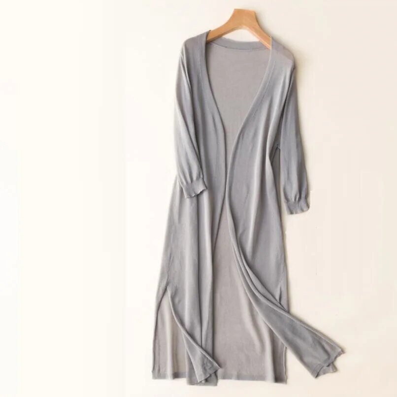 Variant image for Gemütliche Lange Strickjacke Damen – Eleganter Freizeitstil, Leichte Schicht Für Den Täglichen Gebrauch-36