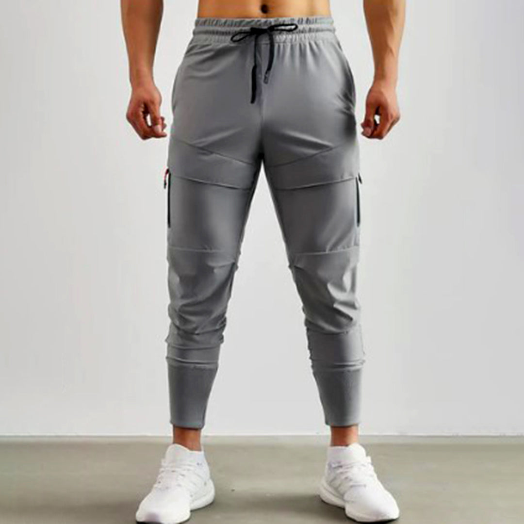 Stilvolle Slim Fit Jogginghosen Herren Mit Verstellbarem Bund Und Taschen-4