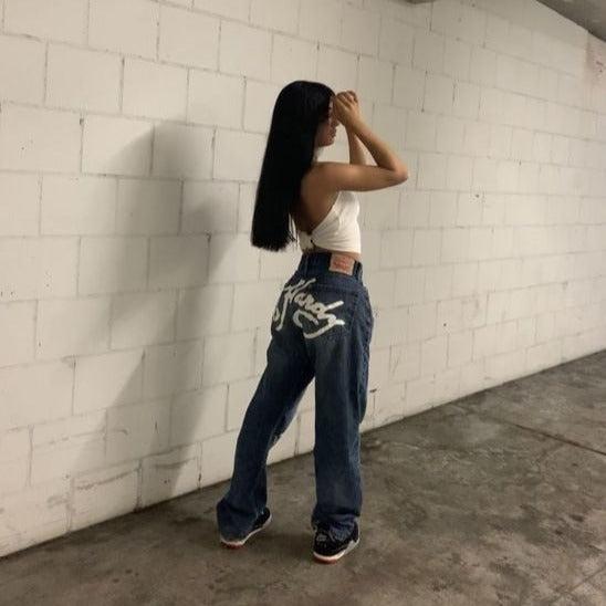Hochverkleidete Mom Jeans Damen Aus Premium-Denim Mit Bequemer Passform Und Tiefen Taschen-5