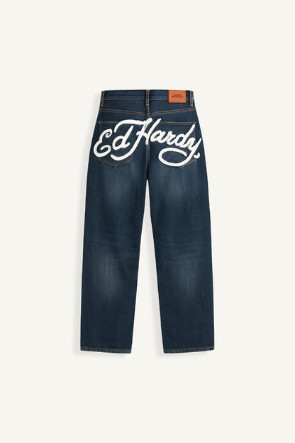 Hochverkleidete Mom Jeans Damen Aus Premium-Denim Mit Bequemer Passform Und Tiefen Taschen-3