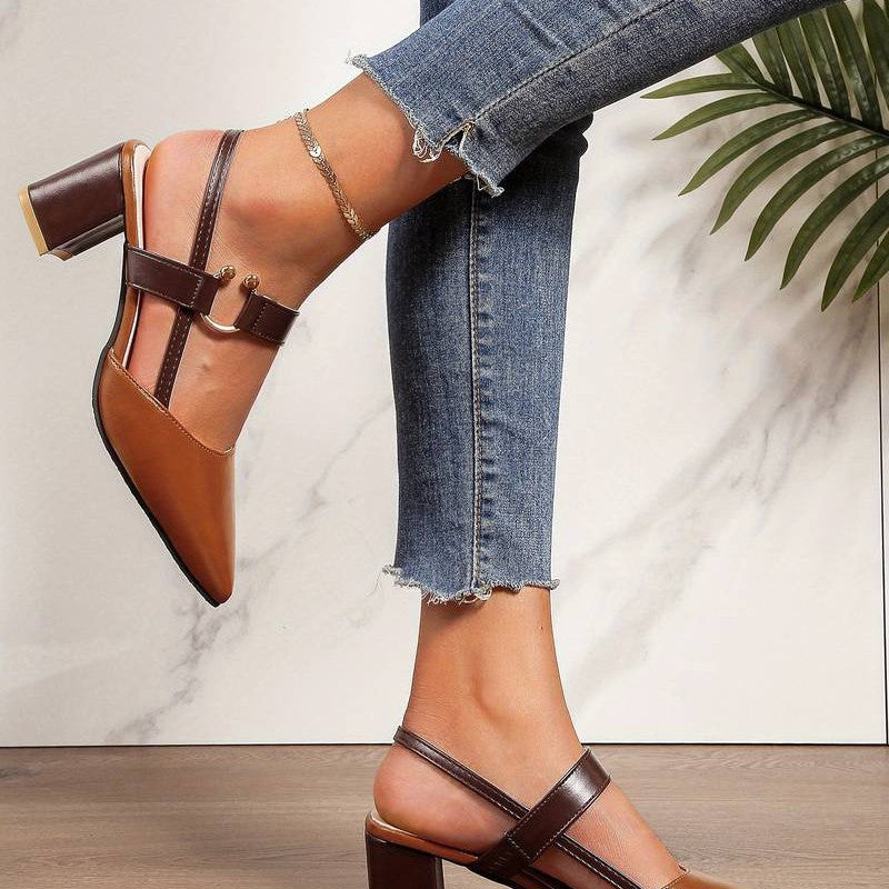 Women’s Supportive Block Heels With Strap