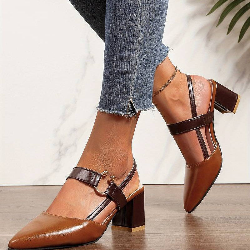 Women’s Supportive Block Heels With Strap