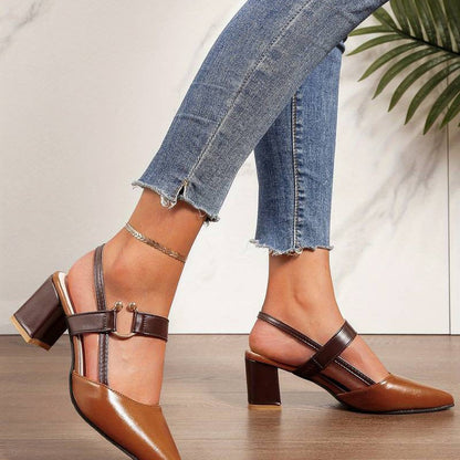 Women’s Supportive Block Heels With Strap