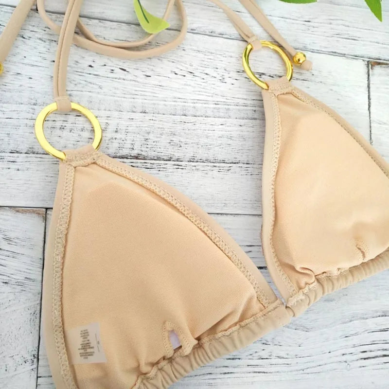 Atemberaubender Damen Bikini – Push-Up, Pailletten, für Strand und Pool 3