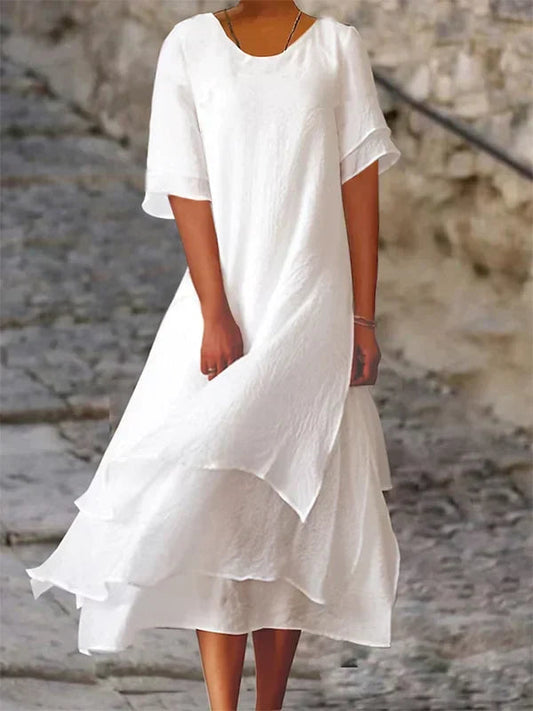 Atemberaubendes Damenfestkleid – taillierter Schnitt, weich, für Hochzeitsgäste und festliche Anlässe 0