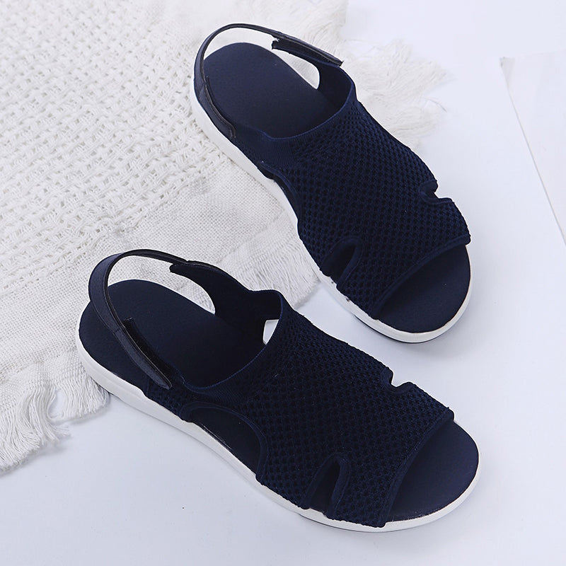 Atmungsaktive Damen Sandalen – Niedriger Absatz, Netzgewebe, für Frühling und Sommer 3