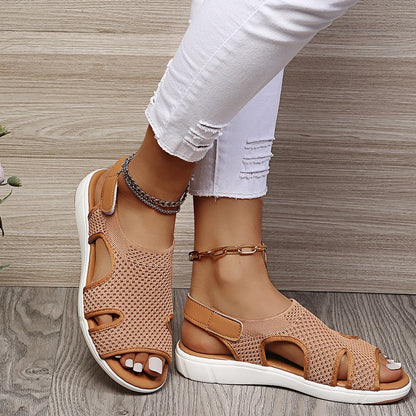 Atmungsaktive Damen Sandalen – Niedriger Absatz, Netzgewebe, für Frühling und Sommer 6