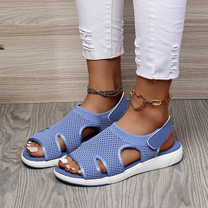 Atmungsaktive Damen Sandalen – Niedriger Absatz, Netzgewebe, für Frühling und Sommer 7