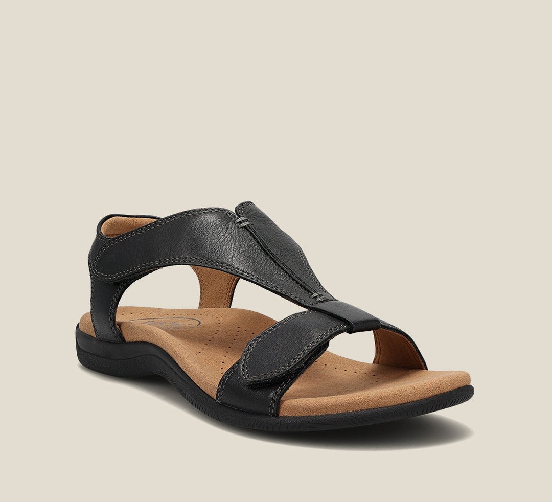 Atmungsaktive Damen Sandalen – T-Riemen-Design, hochwertiges Leder, für den Alltag 8