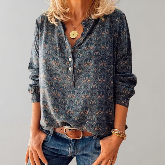 Atmungsaktive Damenbluse – feminine Passform, hochwertiges Polyester, für Frühling und Sommer 0