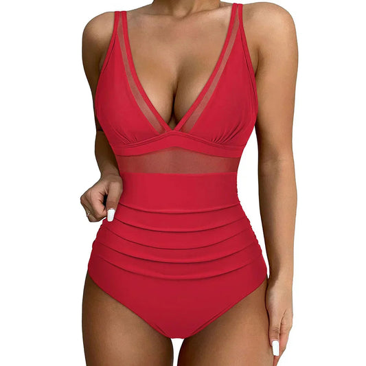 Atmungsaktiver Damen Badeanzug – figurbetonter Schnitt, hochwertiger Stoff, für Strand und Pool 0