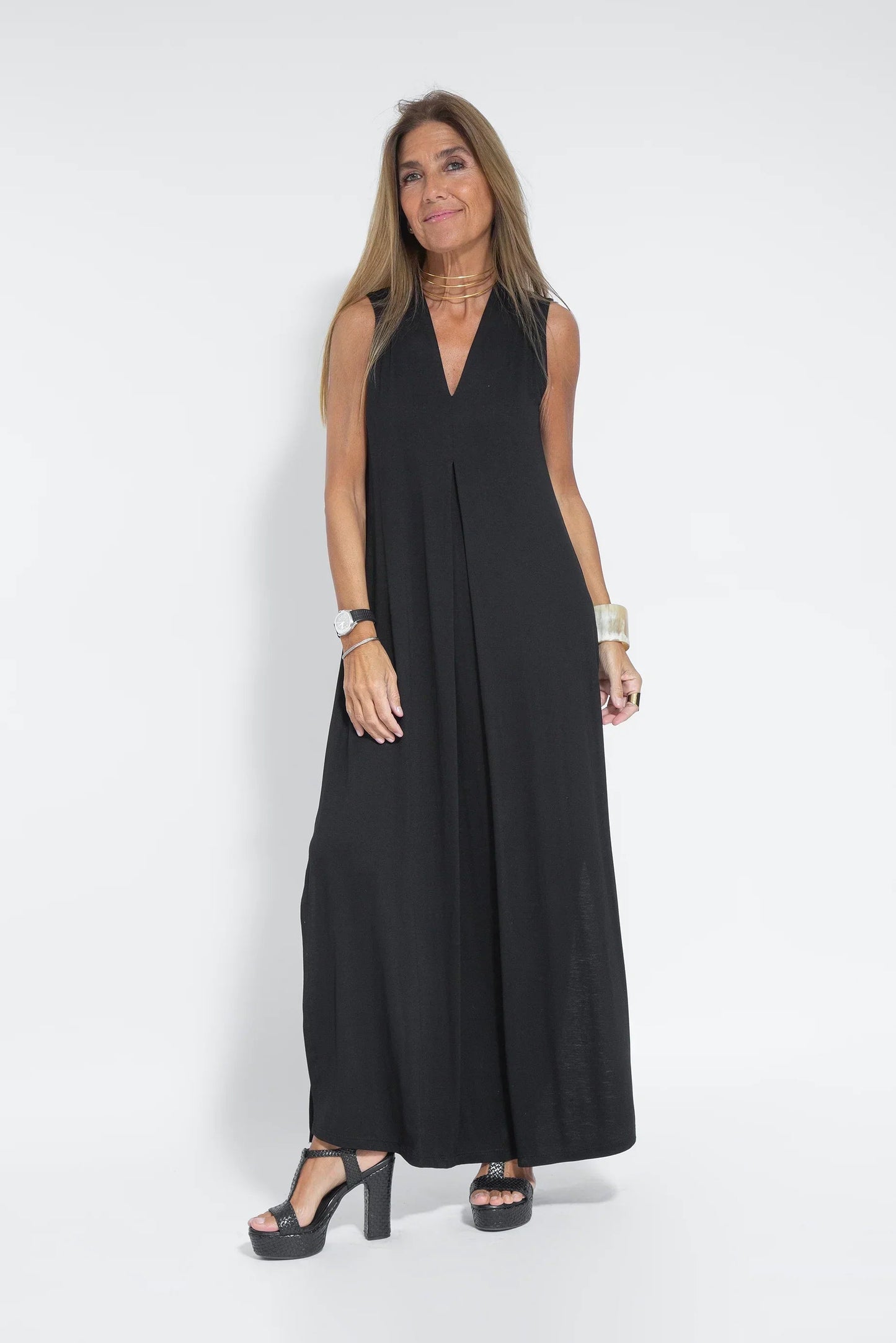 Atmungsaktives Damen Kleid und Weste Set – figurbetont, Baumwolle-Polyester, für jede Gelegenheit 0