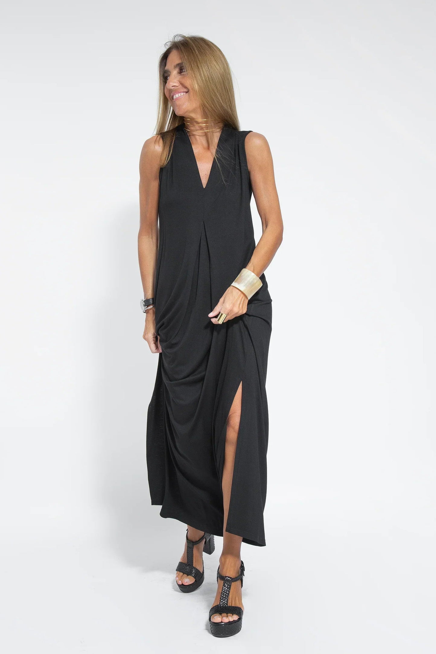 Atmungsaktives Damen Kleid und Weste Set – figurbetont, Baumwolle-Polyester, für jede Gelegenheit 1