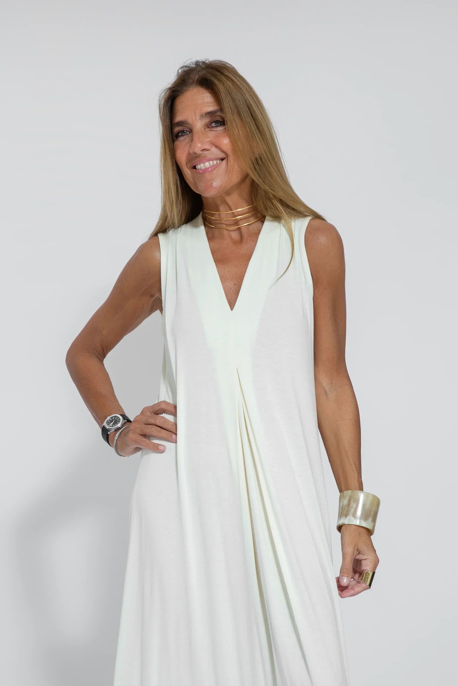Atmungsaktives Damen Kleid und Weste Set – figurbetont, Baumwolle-Polyester, für jede Gelegenheit 15