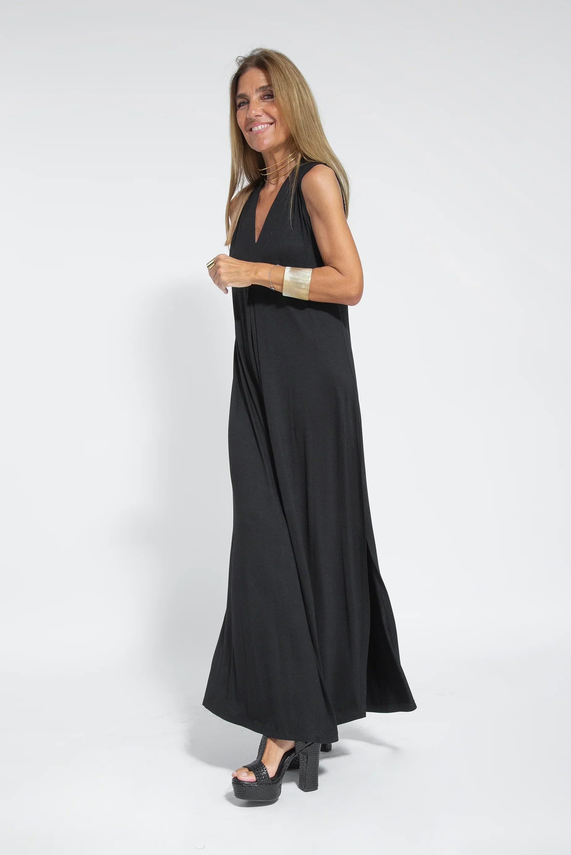 Atmungsaktives Damen Kleid und Weste Set – figurbetont, Baumwolle-Polyester, für jede Gelegenheit 2