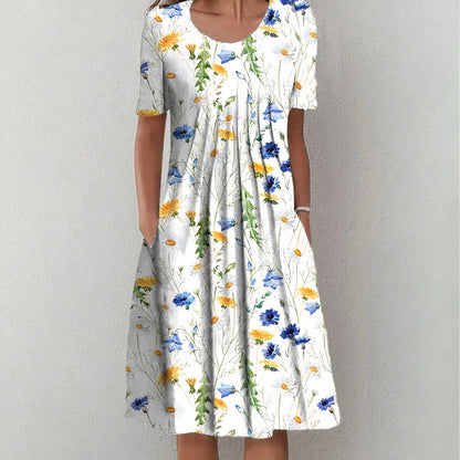 Atmungsaktives Damenkleid aus Baumwolle – lässiger Schnitt, 100% Baumwolle, für Frühling und Sommer 3