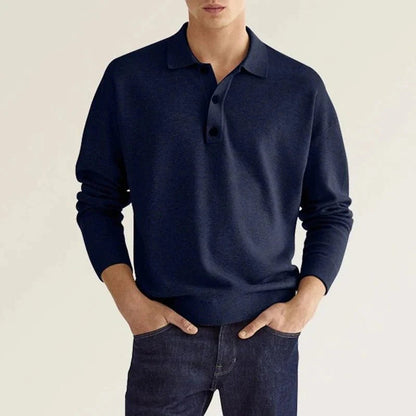 Atmungsaktives Herren Langarmshirt – lässiger Schnitt, 100% Baumwolle, für den Sommer 3