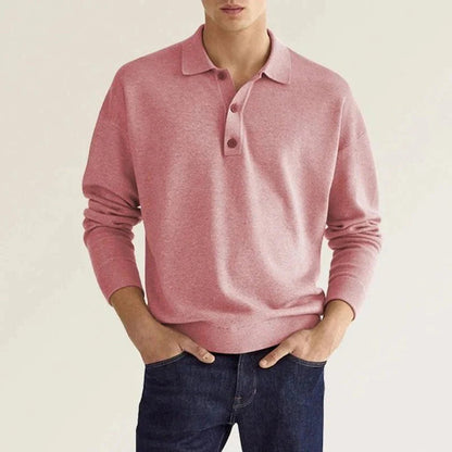 Atmungsaktives Herren Langarmshirt – lässiger Schnitt, 100% Baumwolle, für den Sommer 5