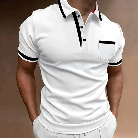 Atmungsaktives Herren Polo Shirt – klassische Passform, Baumwolle, für Büro und Freizeit 0