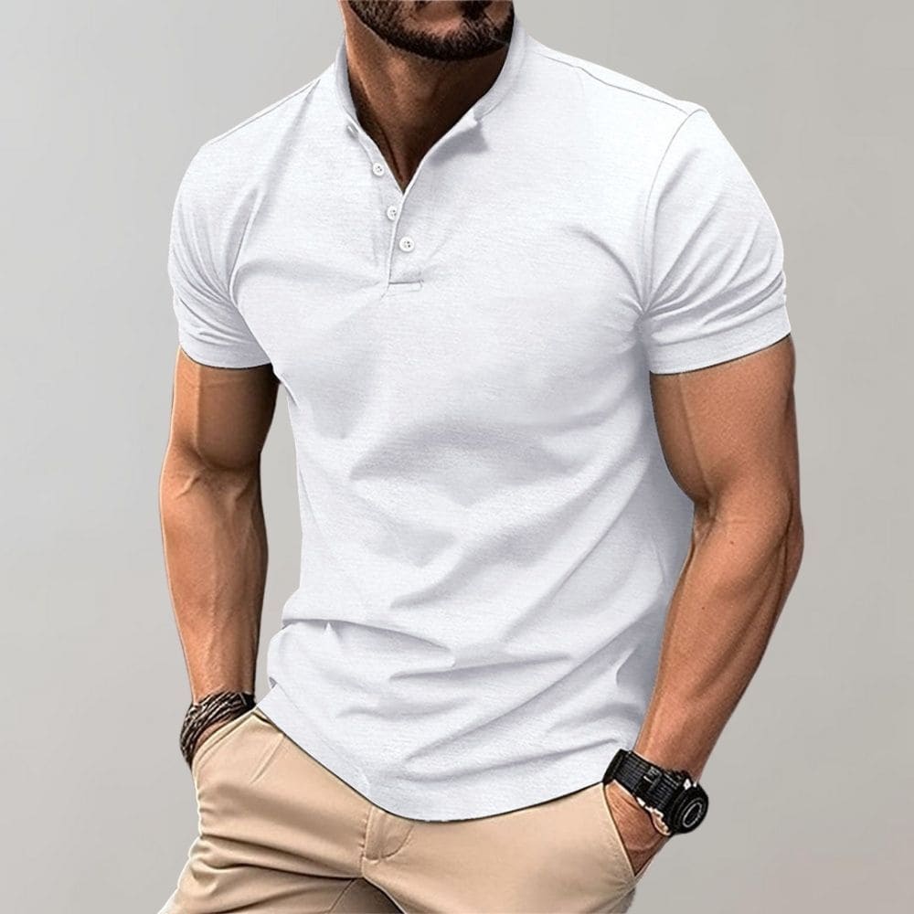 Atmungsaktives Herren Polo Shirt – klassischer Schnitt, Baumwolle, für Freizeit und Büro 1