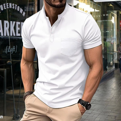 Atmungsaktives Herren Poloshirt – Halbkragen, 100% Baumwolle, für Freizeitaktivitäten 5