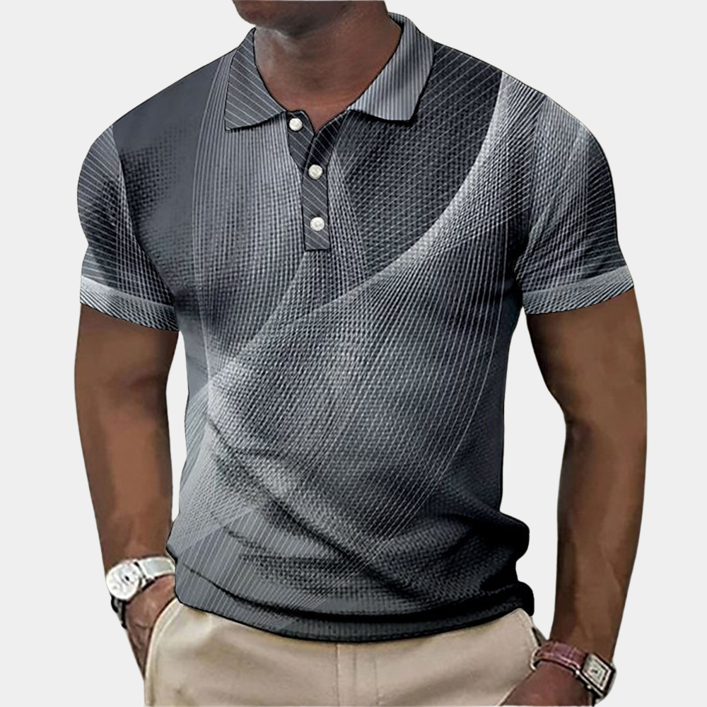 Atmungsaktives Herren Poloshirt – klassischer Schnitt, Baumwolle, für den Sommer 2