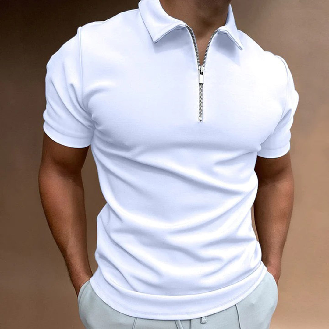 Atmungsaktives Herren Poloshirt – lockerer Schnitt, Polyester, für Freizeit und Büro 6