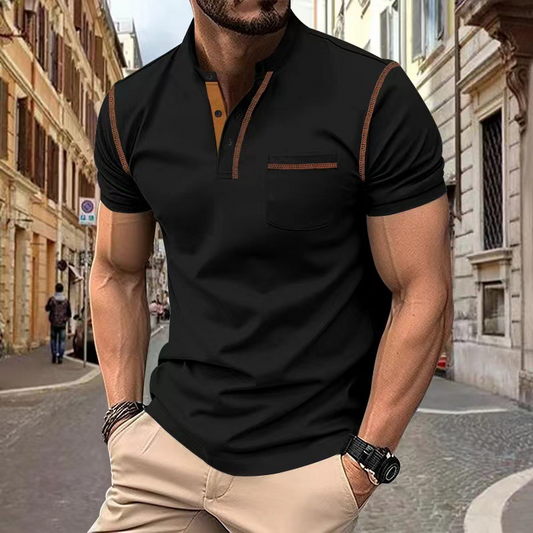 Atmungsaktives Herren Poloshirt – zeitloser Schnitt, Baumwolle, für Freizeitaktivitäten 0