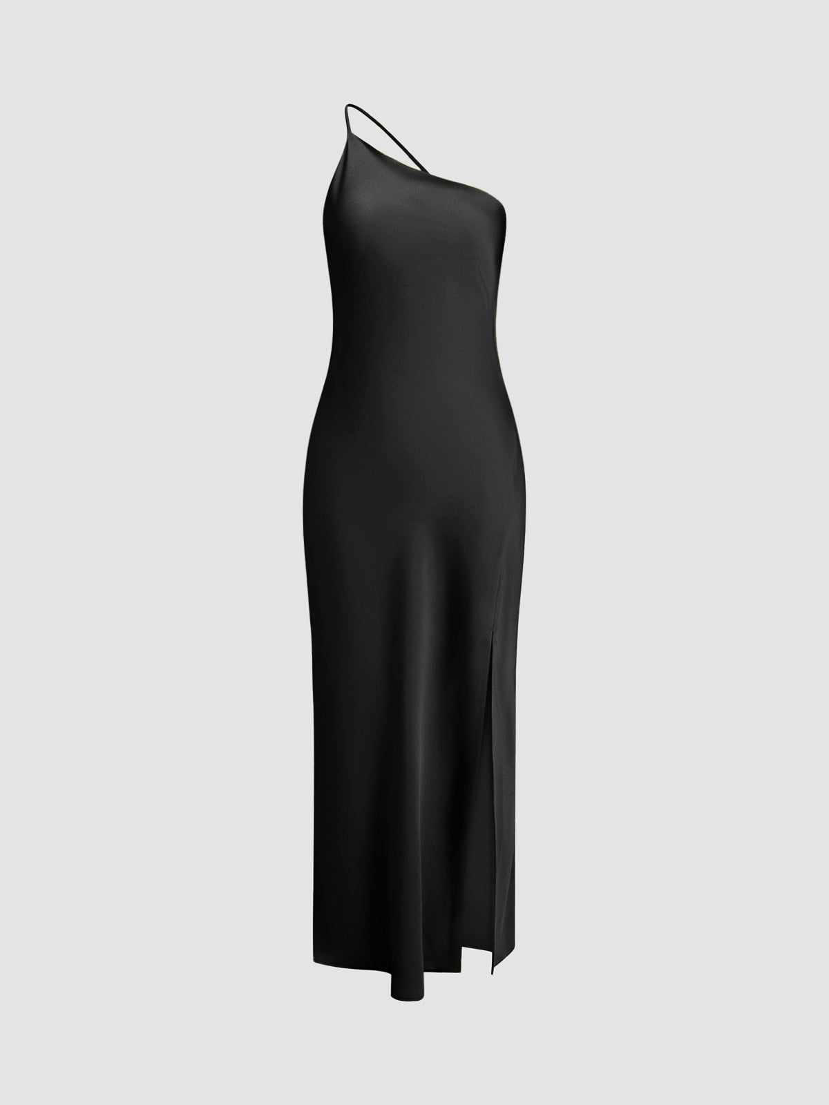 Variant image for Elegantes Rückenfreies Satin Maxikleid Damen Mit Offenen Schultern, Lange Kleider Für Festliche Anlässe-5