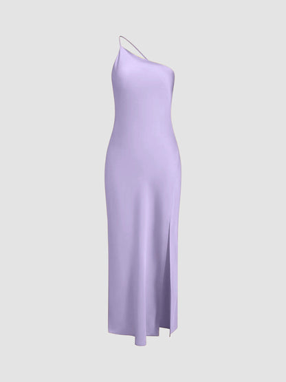 Variant image for Elegantes Rückenfreies Satin Maxikleid Damen Mit Offenen Schultern, Lange Kleider Für Festliche Anlässe-16
