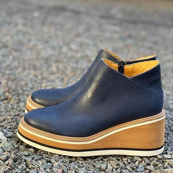 Variant image for Luxuriöse Lederstiefel Damen Mit Mittelabsatz Für Ganztägigen Komfort Und Klassischen Stil-6