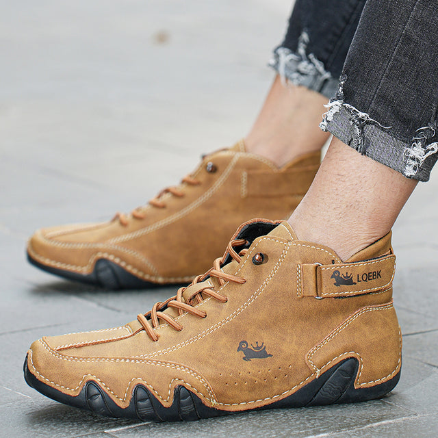 Unisex Leder Barfußschuhe Mit Rutschdesign Und Atmungsaktivem Komfort Für Den Täglichen Gebrauch-3