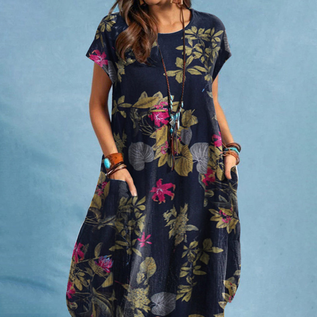 Bequeme Damen Freizeitkleid – lässiger A-LINE Schnitt, Polyester, für den Alltag 0