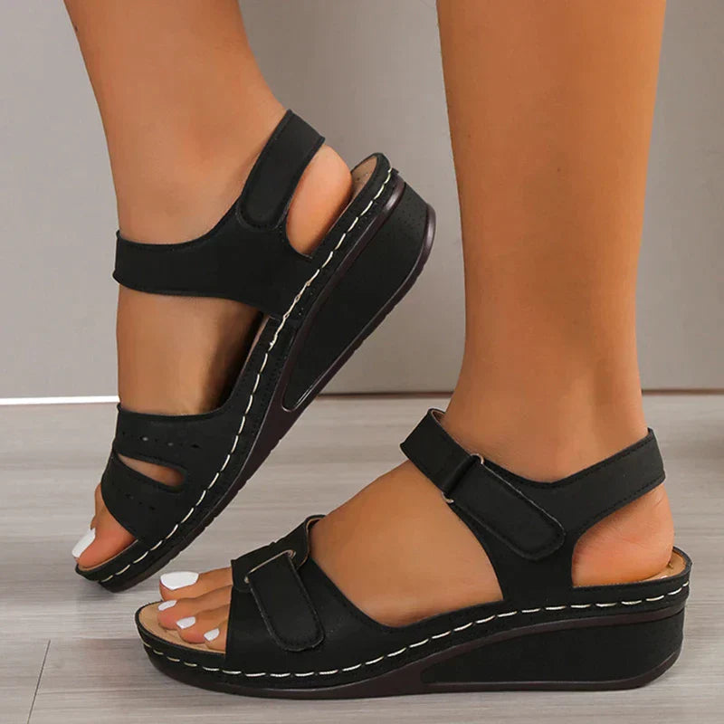 Bequeme & elegante Damen-Sandalen – verstellbare Riemen, PU-Leder, für den Sommer 1