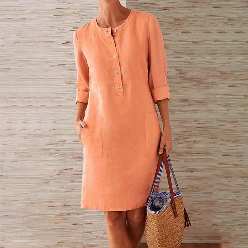 Bequemes Damen Freizeitkleid – lässiger Schnitt, atmungsaktives Material, für Alltag und Freizeit 0