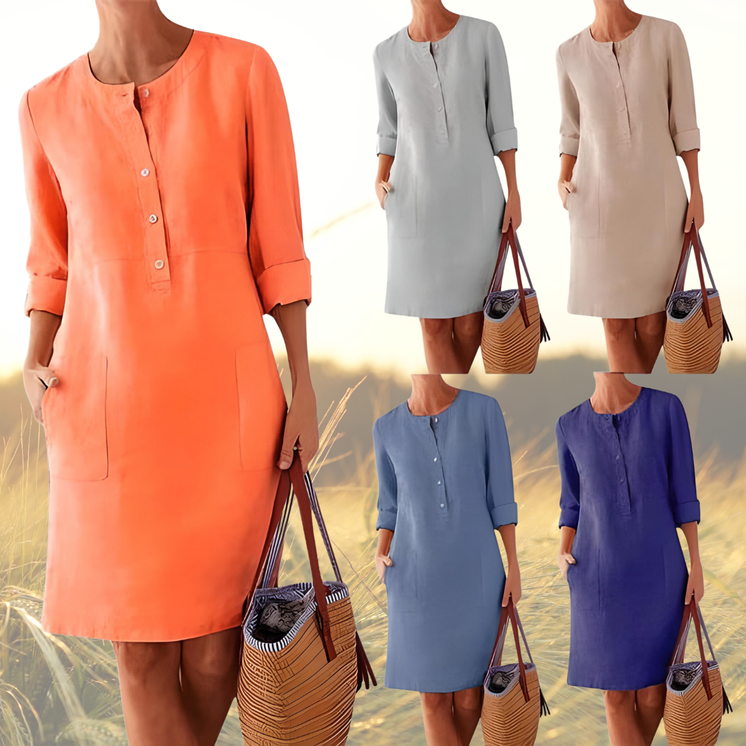 Bequemes Damen Freizeitkleid – lässiger Schnitt, atmungsaktives Material, für Alltag und Freizeit 1