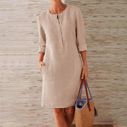 Bequemes Damen Freizeitkleid – lässiger Schnitt, atmungsaktives Material, für Alltag und Freizeit 3
