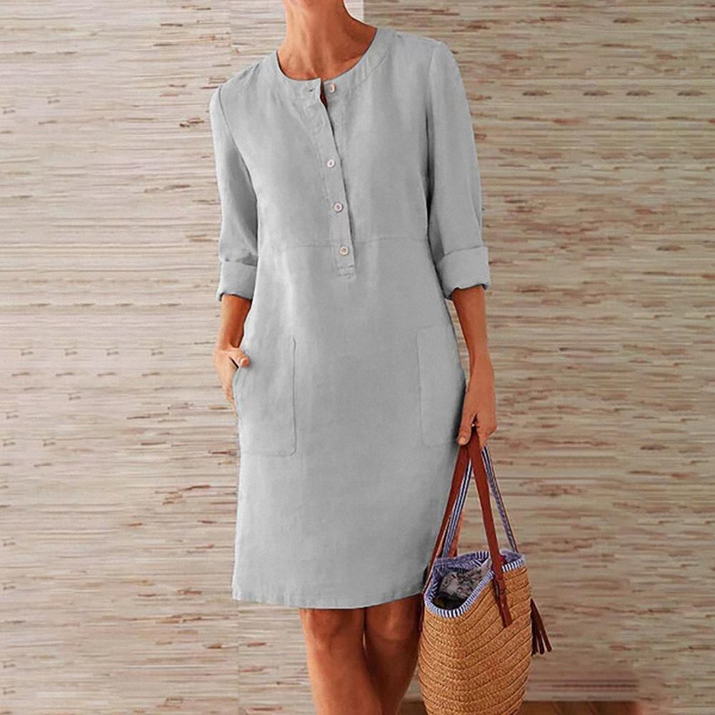 Bequemes Damen Freizeitkleid – lässiger Schnitt, atmungsaktives Material, für Alltag und Freizeit 6