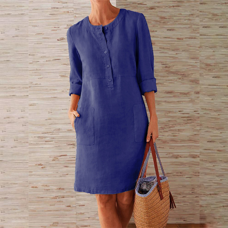 Bequemes Damen Freizeitkleid – lässiger Schnitt, atmungsaktives Material, für Alltag und Freizeit 7